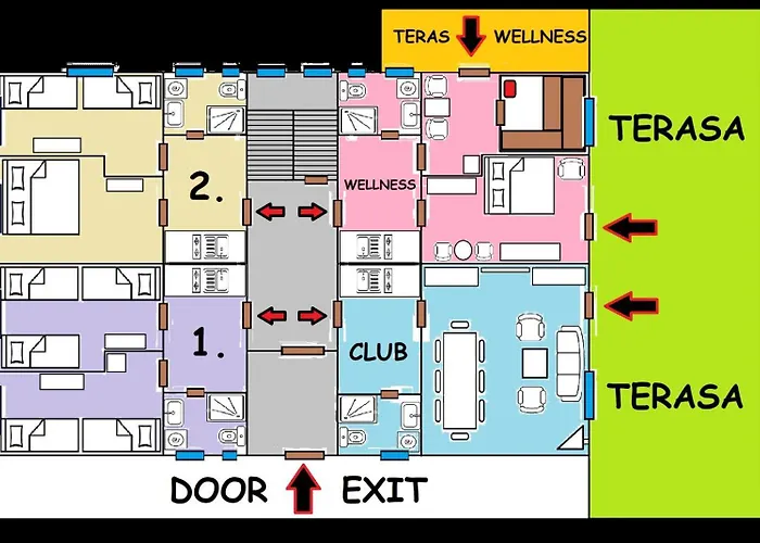 Tavba -gocar Az 27 Osob, 8 Apartmanu,8 Koupelen, 8 Kuchyni Na Kraji Lesa Feriehus *