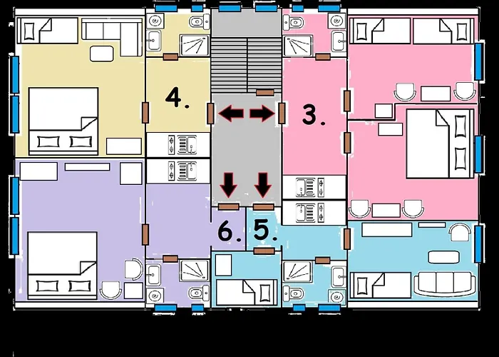 Tavba -gocar Az 27 Osob, 8 Apartmanu,8 Koupelen, 8 Kuchyni Na Kraji Lesa Feriehus